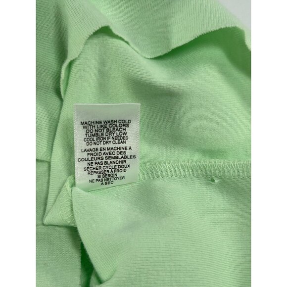 BILLABONG Hello Summer Crop Tank Top Sz S Mint Green Yellow Graphic 100% Cotton - Picture 8 of 12